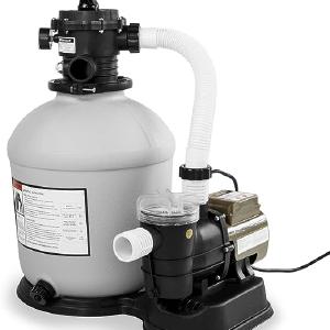 Sand Filter Swimming 3/4 HP Pump w/Timer 15,000GAL Above Ground Pool Set, Black Reliable Cheap Online