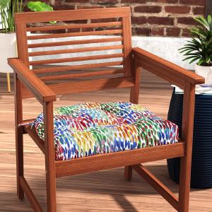 Make It Rain Zinnia Reversible Indoor/Outdoor Dining Chair Cushion (Set of 6) CYB412 Genuine Online