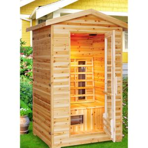Sunray Burlington Outdoor 2 Person Outdoor Sauna w/Ceramic Heaters -HL200D Online Online Original