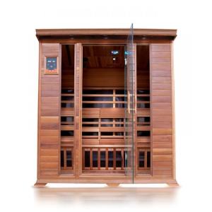 SunRay Sequoia 4 Person Cedar Sauna w/Carbon Heaters -HL400K Clearance Affordable