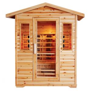 Sunray Cayenne 4 Person Outdoor Sauna w/Ceramic Heaters -HL400D Sale Outlet