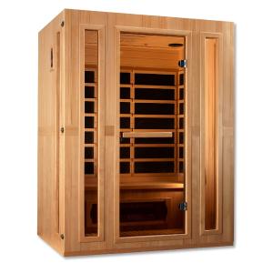 Golden Designs Maxxus Trinity Dual Tech 3 person Low EMF FAR Infrared Sauna Canadian Hemlock Outlet Cheap Quality