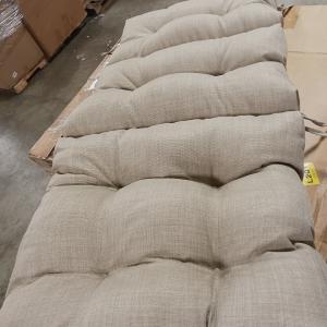 Indoor/Outdoor Tufted Seat/Back Chair Cushion, Sand Low Pice Fee Shipping Online