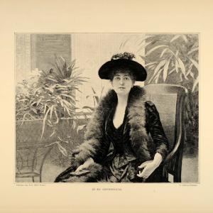 1896 Edouard Debat-Ponsan Greenhouse Flowers Plants - ORIGINAL HISTORIC FAI10 Clearance Explore