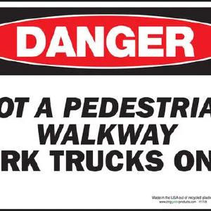 ZING Danger Fork Trucks Only, 7x10, Aluminum Outlet Classic