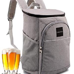 JUMO Insulated Cooler Bag Backpack Leakproof Lightweight Lunch Backpack Cooler for Work Picnics, Sports, Hiking, Men Women, 20Can Black (Grey) Cheap Sale Visit