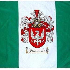 Abancourt Coat of Arms Flag / Family Crest Flag Wiki For Sale