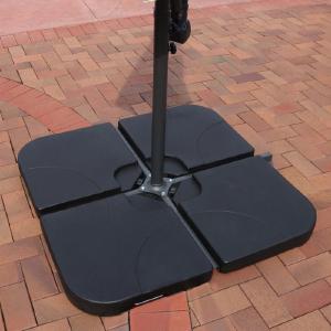 Sunnydaze Heavy-Duty Water/Sand Cantilever Umbrella  Base Plates, Set of 4 Weights K8778 Manchester Great Sale Cheap Online