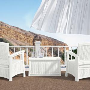 Suncast ELEMENTS Coffee Table with Storage - White New Arrival Cheap Pice