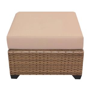 TK Classic Laguna Wicker Patio Square Ottoman EJ540 Clearance Very Cheap