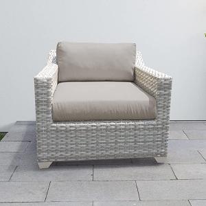 TK Classics Fairmont Outdoor Club Chair with Cushions, Beige Big Sale Sale Online