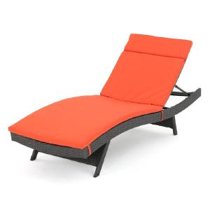 Orange Indoor/Outdoor Chaise Lounge Cushion  #SA204 Safe Shopping Cheap Online