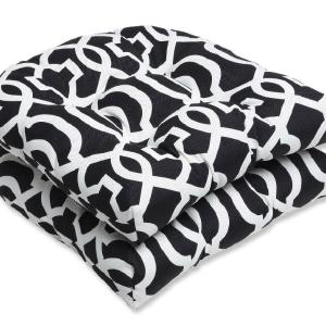 Outdoor 2pc Cushion Set Black/White Pillow Perfect Get Authentic Cheap Online