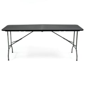 Totai 1.8 M Plastic Foldable Table Black Fashionable For Sale