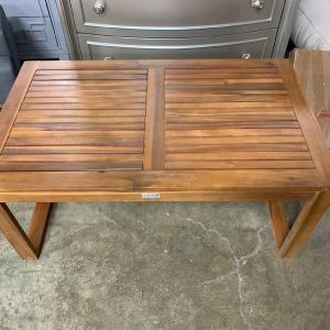 SAFAVIEH Outdoor Living Ozark Brown Acacia Wood Coffee Table CYB560 Clearance Exclusive