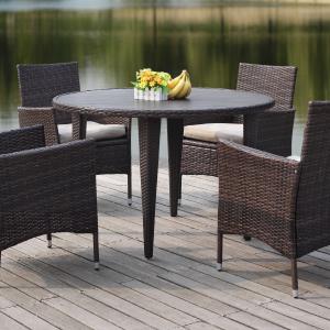 Safavieh Cooley Outdoor Contemporary Wicker 5 Piece Set with Cushion K7762 Sale Wholesale Pice