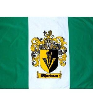 Wheetman Coat of Arms Flag / Family Crest Flag Discount High Quality