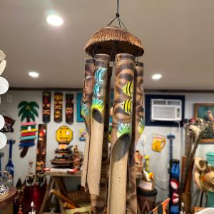 Bamboo Coconut Wind Chime with Painted Tube Popular Cheap Online