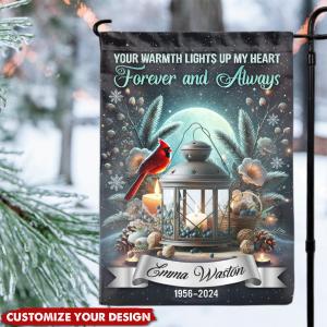 Your Warmth Lights Up My Heart - Personalized Garden Flag Inexpensive Cheap Online