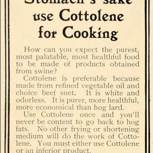 1903 Ad Cottolene Shortening Fairbanks Co Beef Suet - ORIGINAL ADVERTISING LHJ1 Clearance For Cheap