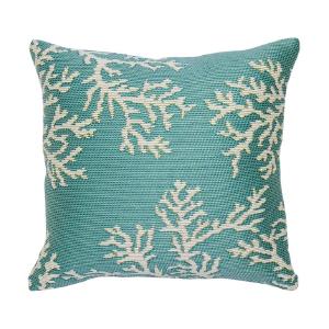 Marina Coral Edge Indoor/Outdoor Pillows Outlet Ebay