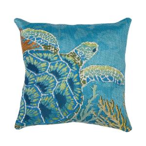 Marina Seaturtle Garden Indoor/Outdoor Pillow 18" x 18" Buy Cheap Footlocker Finishline