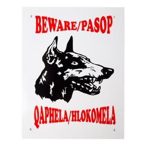 Complete Sign Beware Doberman Inexpensive