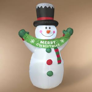 6ft Electric Inflatable "Merry Christmas" Snowman Clearance Wholesale Pice