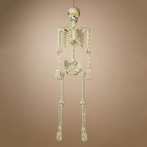 60" Large Lighted Hanging Halloween Moving Eyes Skeleton With Timer Footlocker Finishline Cheap Pice