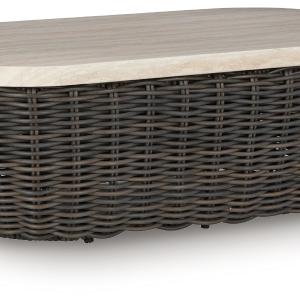 Kimora - Beige / Dark Brown - Rectangular Cocktail Table Discount Recommend