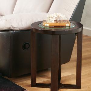 Marion - Dark Brown - Round End Table Best Sale Cheap Pice