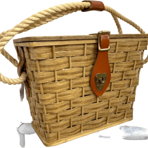 50's/60's Picnic Basket Bag Discount Store