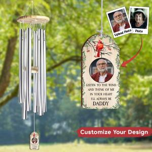In Your Heart I Will Always Be - Personalized Wind Chimes Clearance Manchester