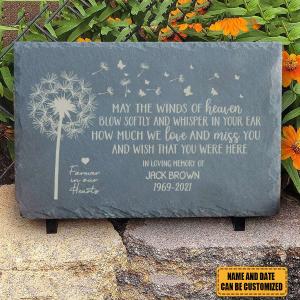 May the Winds of Heaven Blow Softly - Personalized Garden Stone Cheap Sale Online
