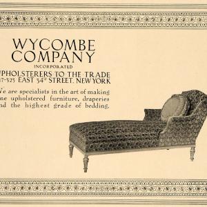 1918 Ad Wycombe Co. Upholstered Chaise Longue Decor - ORIGINAL ADVERTISING GF2 New Styles Cheap Pice