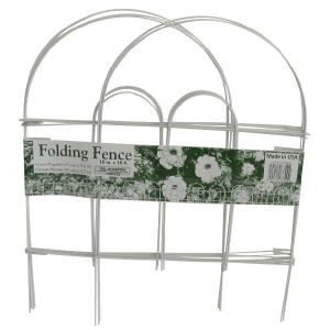 Glamos Wire 777009 Folding Garden Fences, White, 18" x 10" High Quality