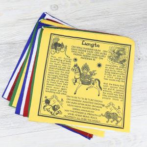 Windhorse Mantra Prayer Flags in English Cheap Sale Inexpensive