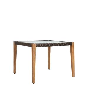 Quinta Teak / Woven Dining Table Square 100 Sale Manchester