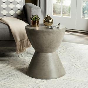 Athena Round Indoor/Outdoor Accent Table, Dark Gray **AS IS** (#K5197) Cheap Sale Professional