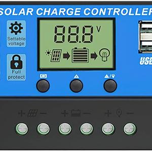 Solar Panel Charge Controller & Regulator 12V/24V auto dual USB 30A Battery PWM In China Cheap Pice