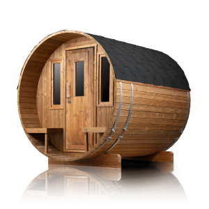 Scandinavian Rustik XL Outdoor Barrel Sauna (8x8) Outlet Footaction