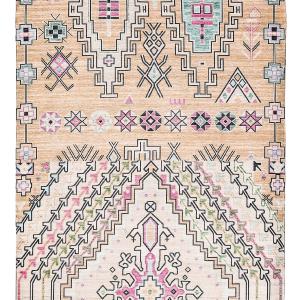 Zelda Cream Multi-Colour Abstract Tribal Indoor Outdoor Rug *NO RETURNS UNLESS FAULTY Marketable For Sale