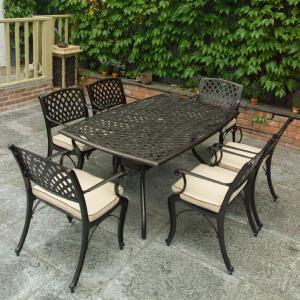 Fitzhenry - 6 Seat Set with Rectangular Table (Bronze) Visit Online