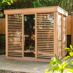 Leisurecraft Pure Cube Sauna red Cedar Knotty 188 x 253 cm Package Deal Big Sale Cheap Online