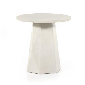 Bowman Outdoor End Table - White Concrete Manchester Cheap Pice