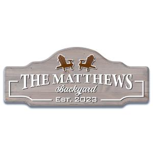 Backyard Wooden Sign Many Kinds Of Sale Online