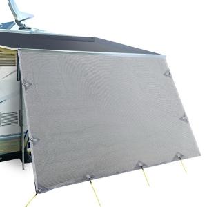Caravan Privacy Screens Roll Out Awning 4.3X1.95M End Wall Side Sun Shade Screen Genuine Online