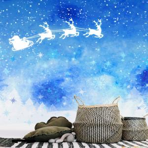 3D Christmas Xmas Flying Santa Claus 7 With Paypal Free Shipping