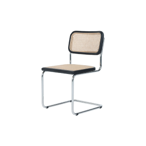 Stoel in Natuurlijk Riet - Zwart/Chroom - Swing From China Cheap Pice