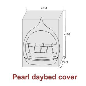 Pearl Rattan Garden Day Bed - Protective Cover Largest Supplier